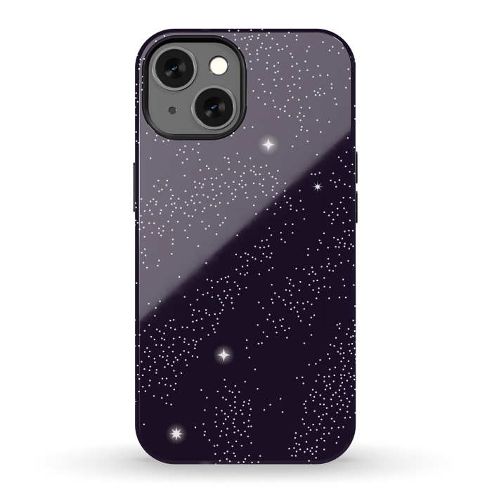 iPhone 13 StrongFit Universe with planets and stars seamless pattern, cosmos starry night sky 005 by Jelena Obradovic