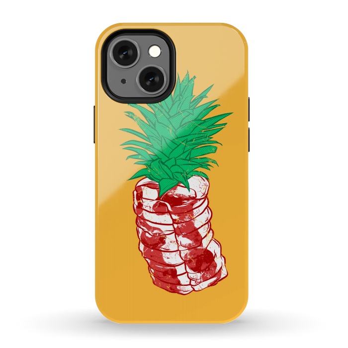 iPhone 13 mini StrongFit Pineapple meat by Evgenia Chuvardina