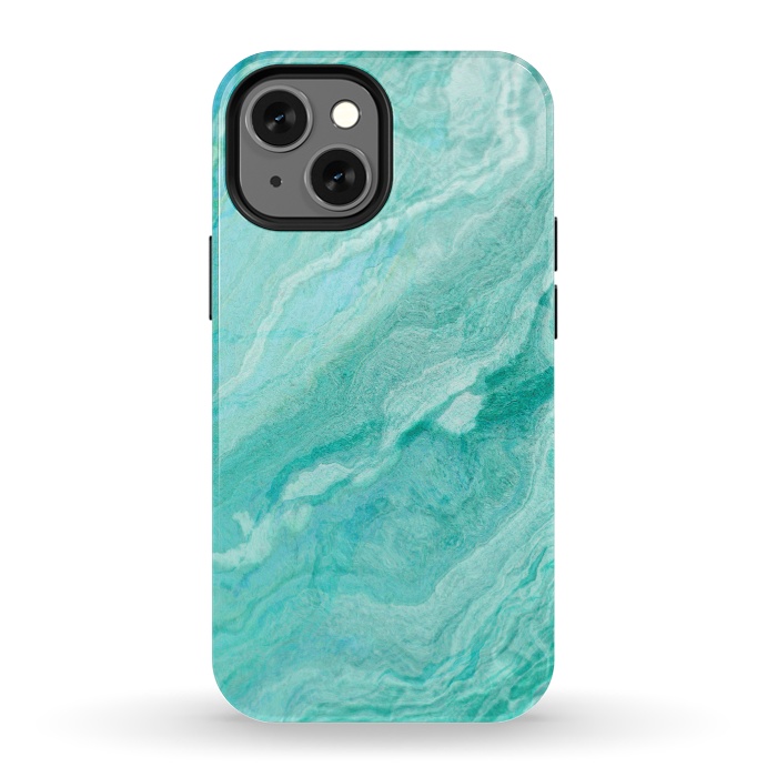 iPhone 13 mini StrongFit beautiful ink turquoise Marble texture by  Utart