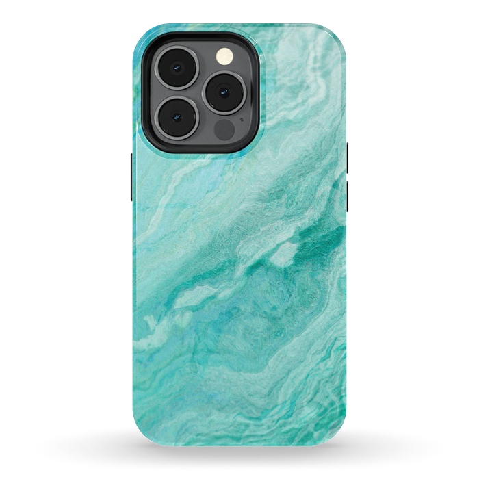 iPhone 13 pro StrongFit beautiful ink turquoise Marble texture by  Utart