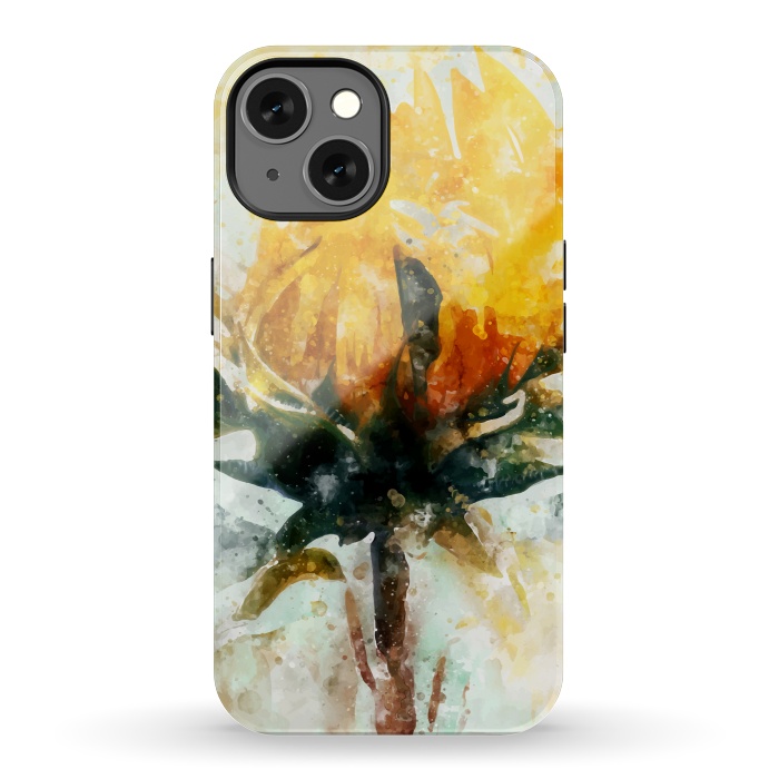 iPhone 13 StrongFit Born in Sunflower by Creativeaxle