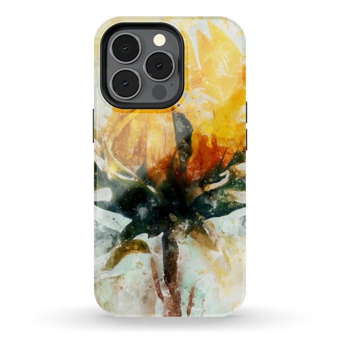 iPhone 13 pro StrongFit Born in Sunflower by Creativeaxle