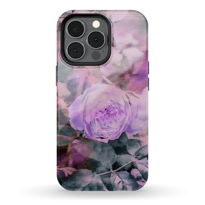 iPhone 13 pro StrongFit Rose Mixed Media Art by Andrea Haase