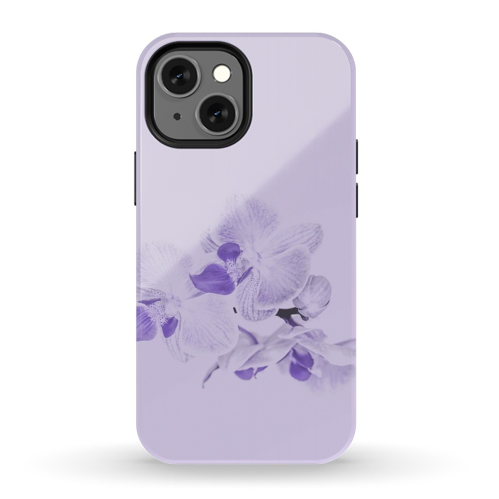 iPhone 13 mini StrongFit Purple Orchid Flower by Andrea Haase