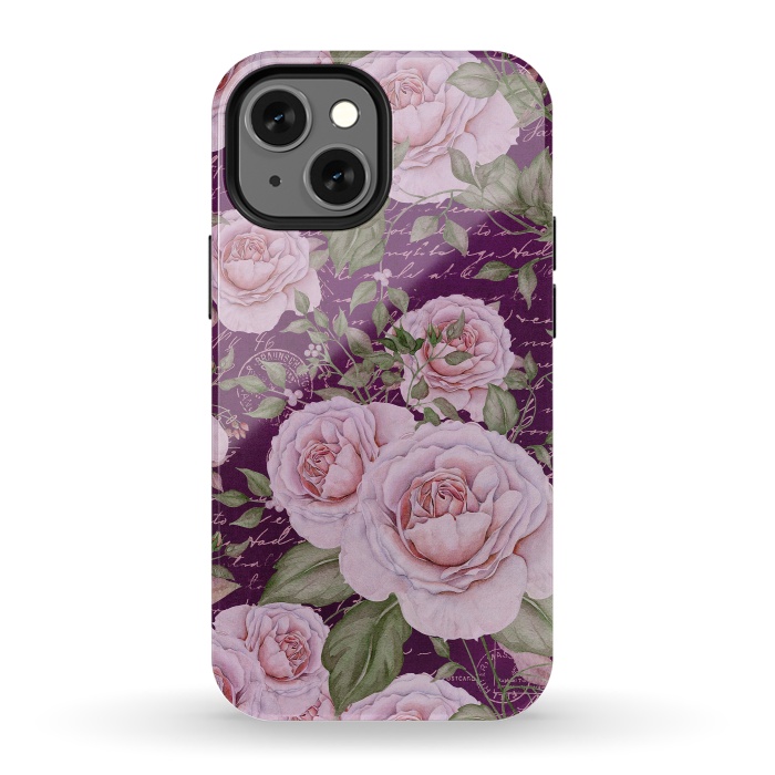iPhone 13 mini StrongFit Nostalgic Rose PAttern by Andrea Haase