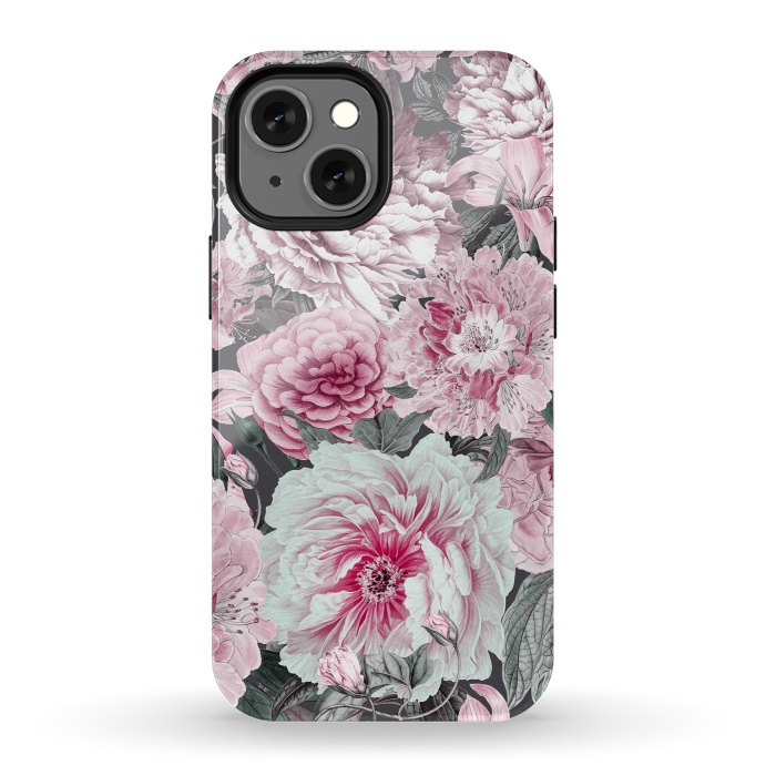 iPhone 13 mini StrongFit Romantic Vintage Flower Pattern by Andrea Haase
