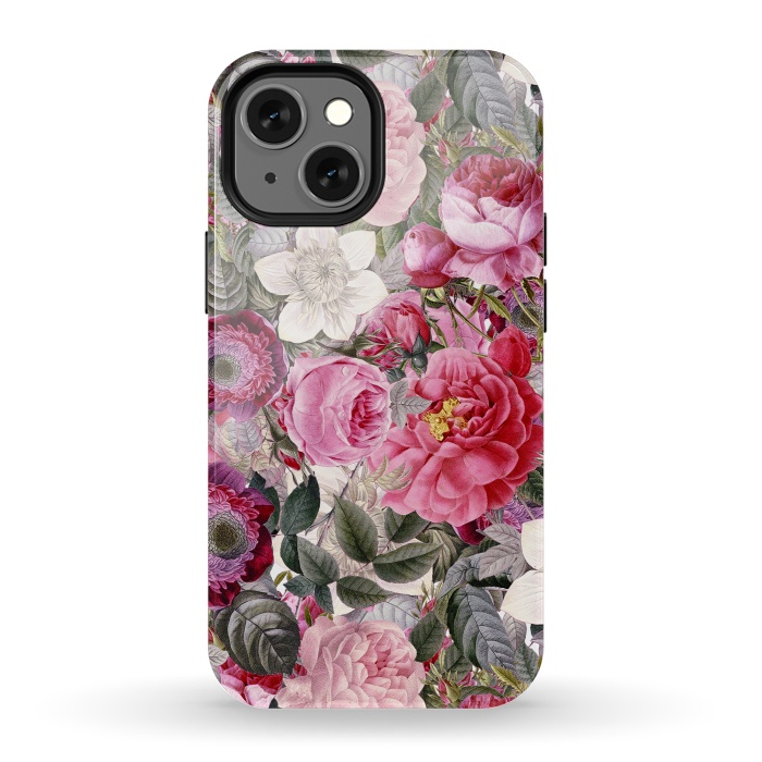 iPhone 13 mini StrongFit Luxuriantly Vintage Flower Pattern by  Utart