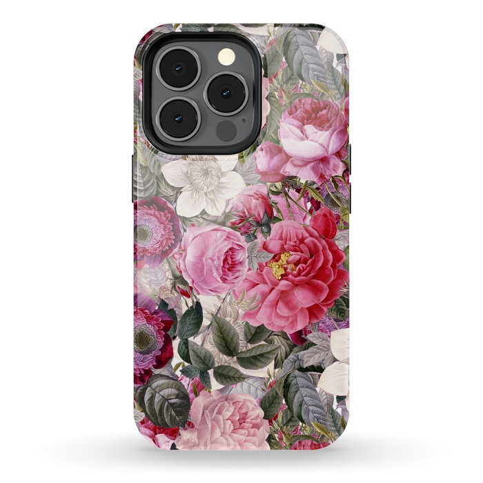iPhone 13 pro StrongFit Luxuriantly Vintage Flower Pattern by  Utart
