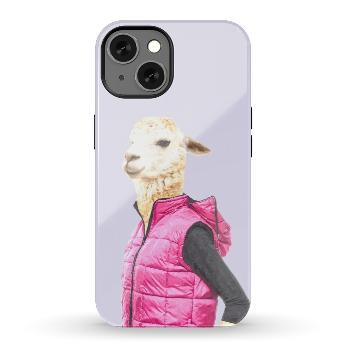 iPhone 13 StrongFit Fashionable Llama Illustration by Alemi