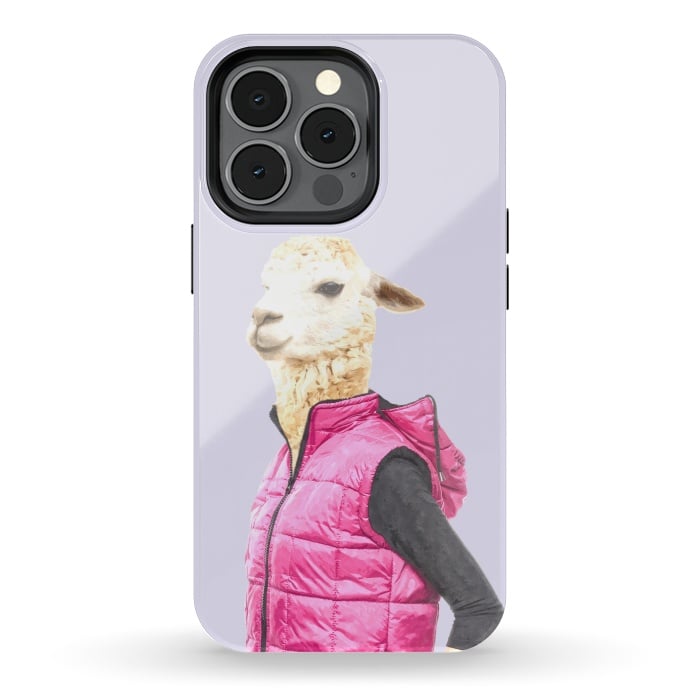 iPhone 13 pro StrongFit Fashionable Llama Illustration by Alemi