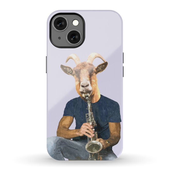iPhone 13 StrongFit Goat Musician Illustration by Alemi