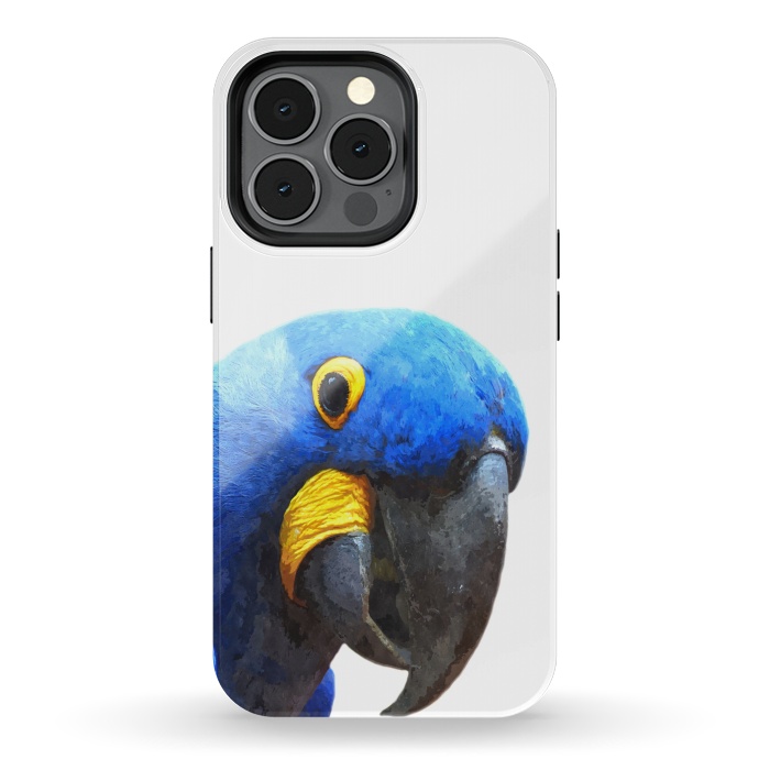 iPhone 13 pro StrongFit Blue Parrot Portrait by Alemi