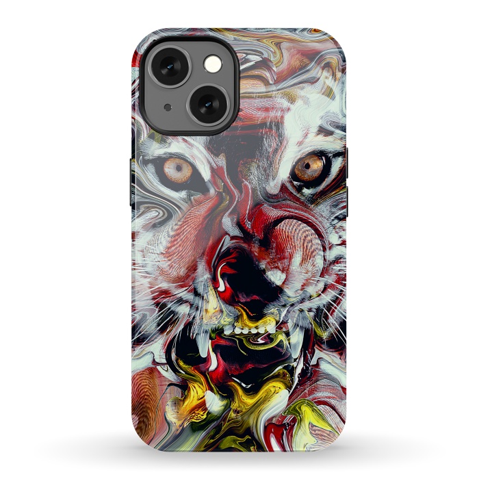 iPhone 13 StrongFit Tiger Abstract by Riza Peker
