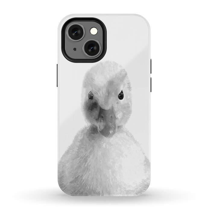 iPhone 13 mini StrongFit Black and White Duckling by Alemi