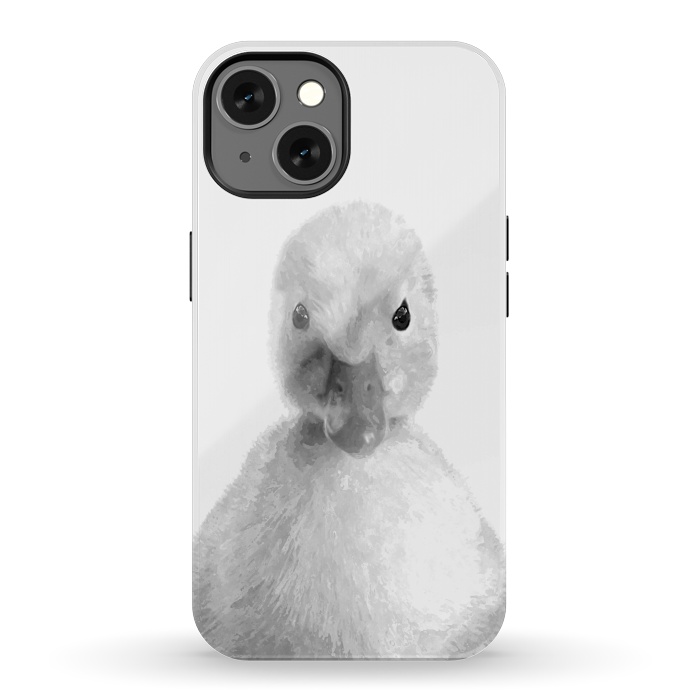 iPhone 13 StrongFit Black and White Duckling by Alemi