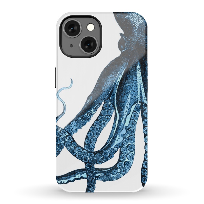 iPhone 13 StrongFit Blue Octopus Illustration by Alemi