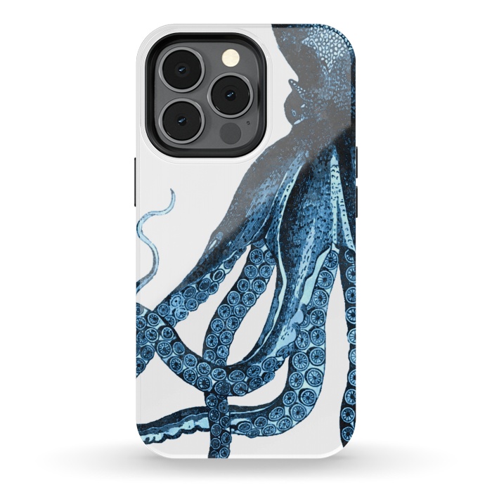 iPhone 13 pro StrongFit Blue Octopus Illustration by Alemi