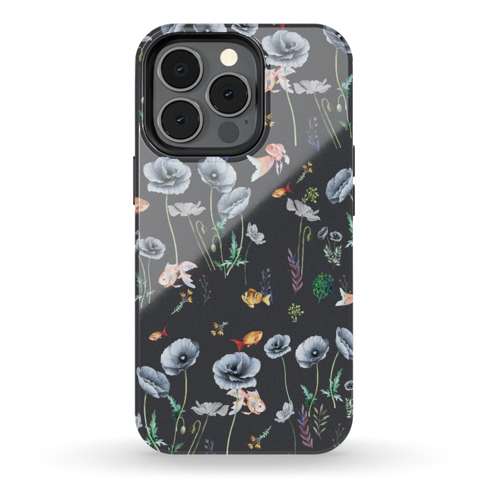 iPhone 13 pro StrongFit Fishes & Garden by ''CVogiatzi.