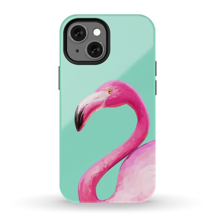 iPhone 13 mini StrongFit Flamingo Baby by ''CVogiatzi.