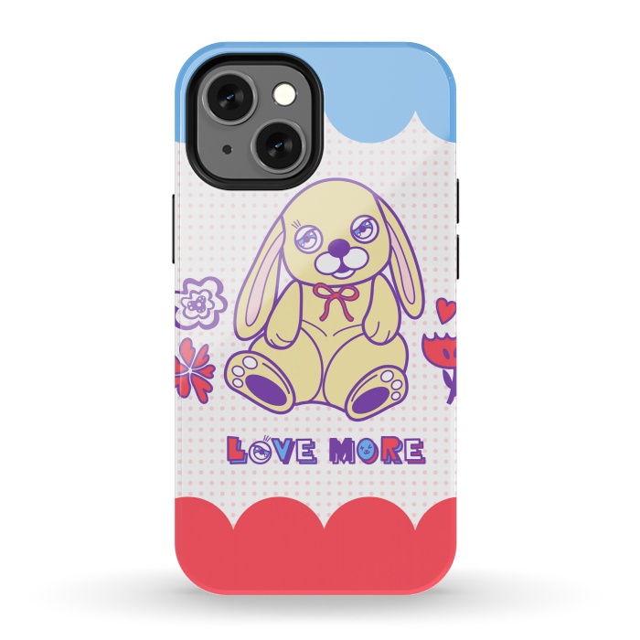 iPhone 13 mini StrongFit CUTIE RABBIT by Michael Cheung