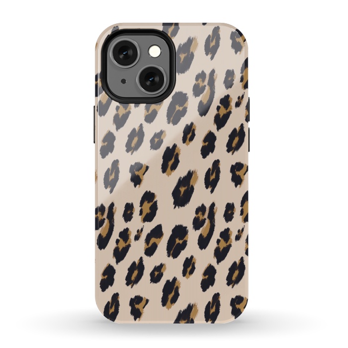 iPhone 13 mini StrongFit B&B Leopard Design by Joanna Vog
