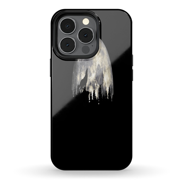 iPhone 13 pro StrongFit Wild Solitary Wolf by Joanna Vog