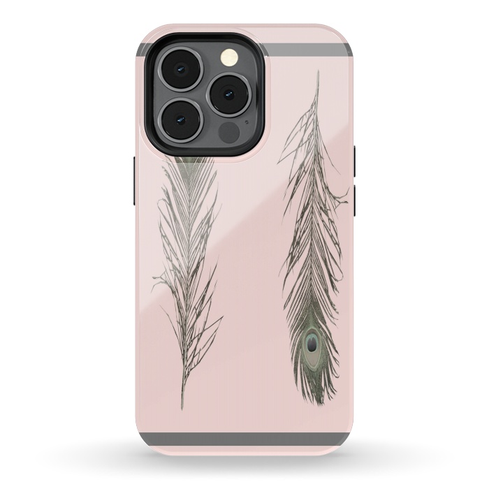 iPhone 13 pro StrongFit Feather Style by Joanna Vog