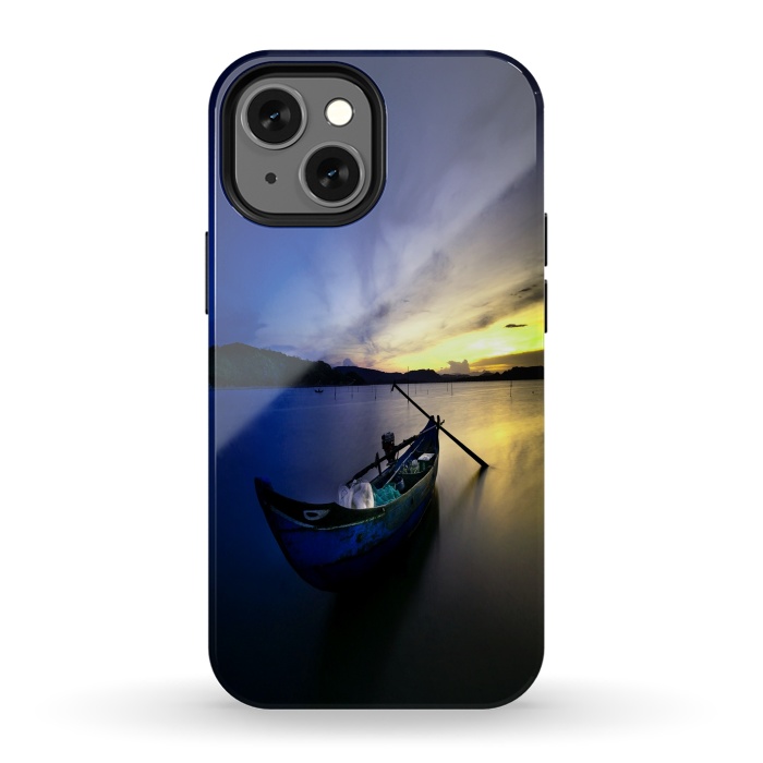 iPhone 13 mini StrongFit Lonely Sunset by Joanna Vog
