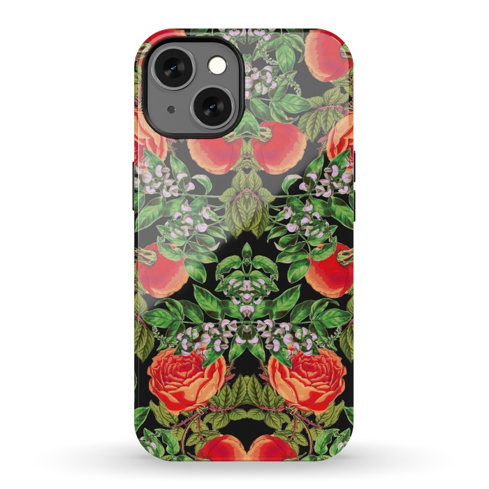 iPhone 13 StrongFit Floral Tomato by Zala Farah