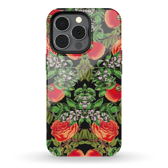 iPhone 13 pro StrongFit Floral Tomato by Zala Farah