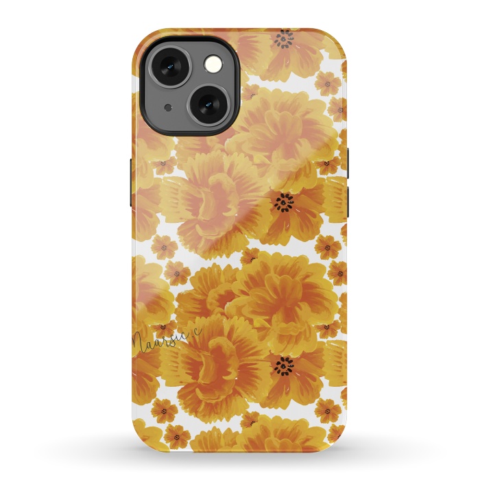 iPhone 13 StrongFit Flores naranjas by Camila