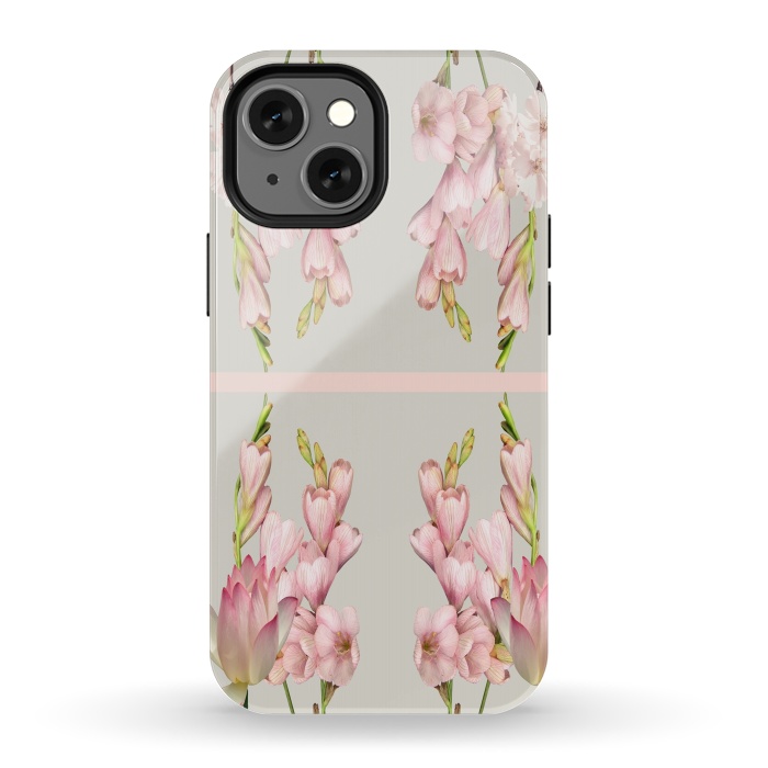 iPhone 13 mini StrongFit Pink Aura Design by Joanna Vog