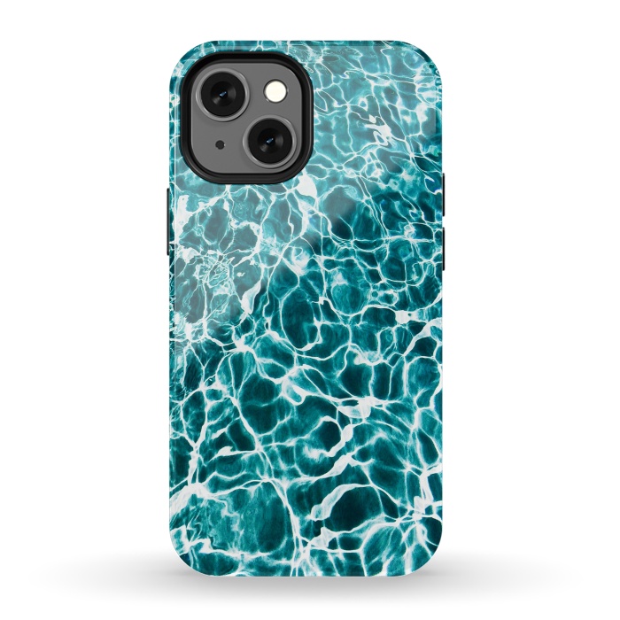 iPhone 13 mini StrongFit Breaking The Waves by Joanna Vog