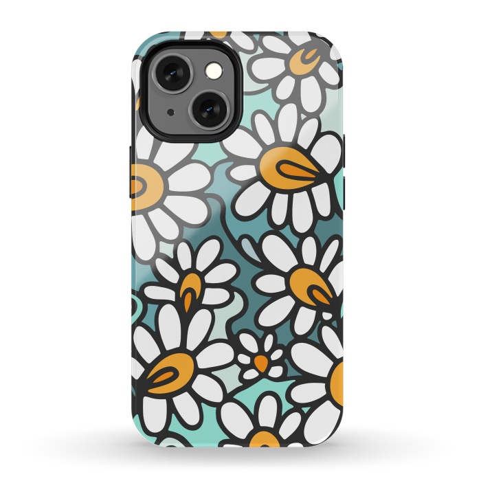 iPhone 13 mini StrongFit Daisies by Majoih