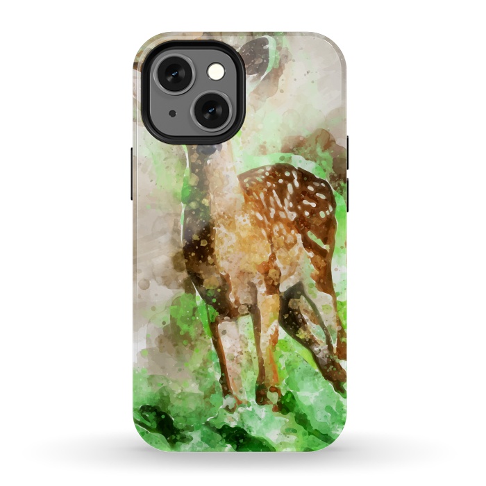 iPhone 13 mini StrongFit Lovely Deer by Creativeaxle