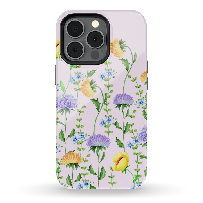 iPhone 13 pro StrongFit Aster Flora by Creativeaxle