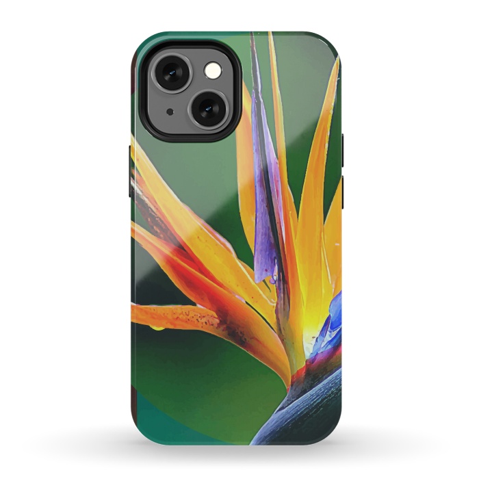iPhone 13 mini StrongFit Bird of Paradise by Creativeaxle