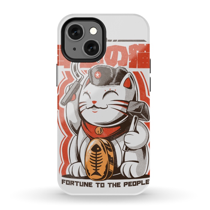 iPhone 13 mini StrongFit Catnist by Ilustrata
