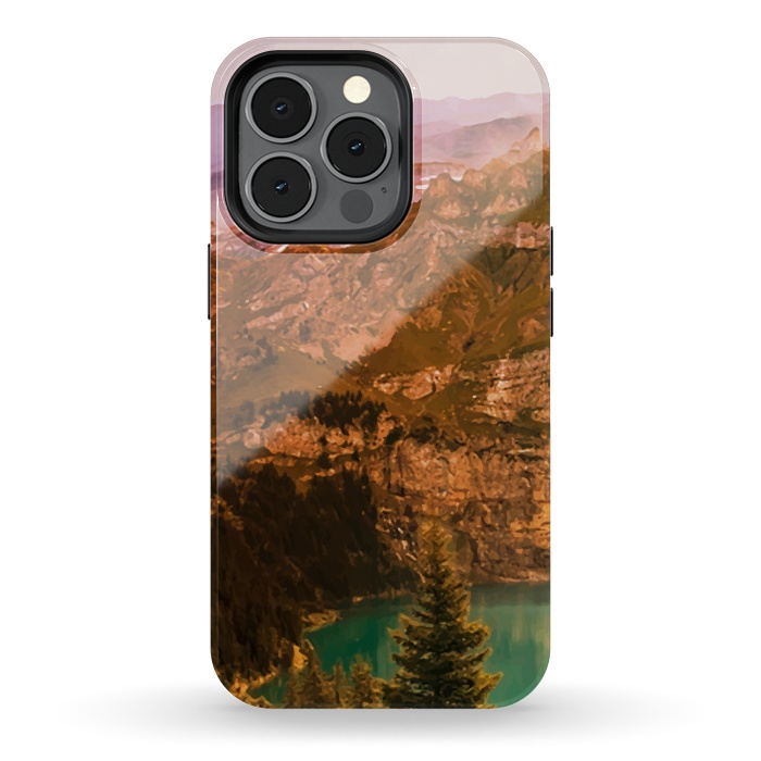 iPhone 13 pro StrongFit Mountain Valley by Creativeaxle