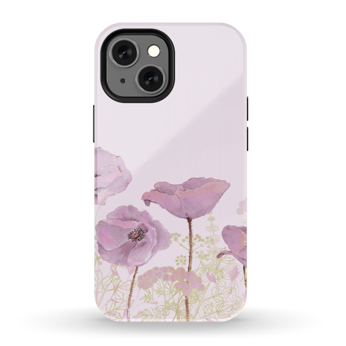 iPhone 13 mini StrongFit Rose Gold Poppy Dream by  Utart