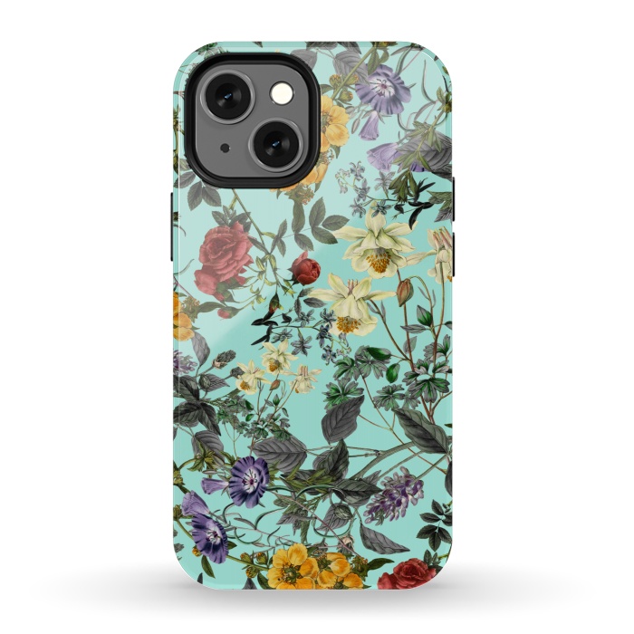 iPhone 13 mini StrongFit Summer Botanical forest by Burcu Korkmazyurek