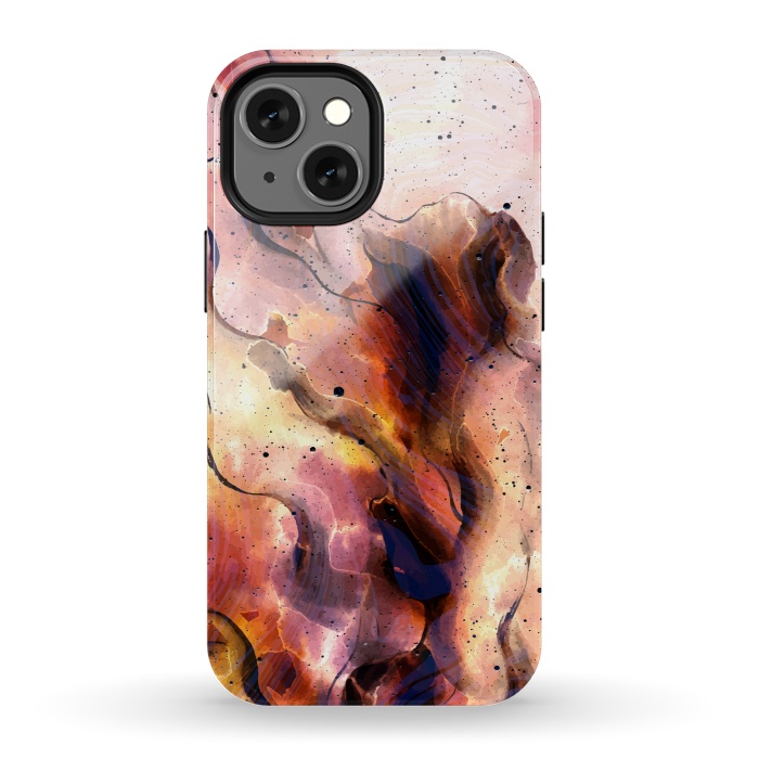 iPhone 13 mini StrongFit Burning Waves by Creativeaxle