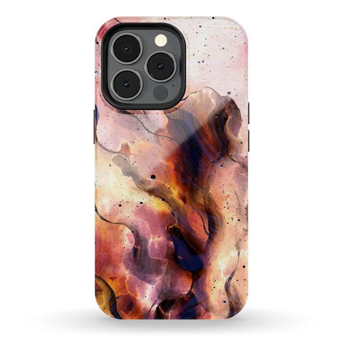 iPhone 13 pro StrongFit Burning Waves by Creativeaxle