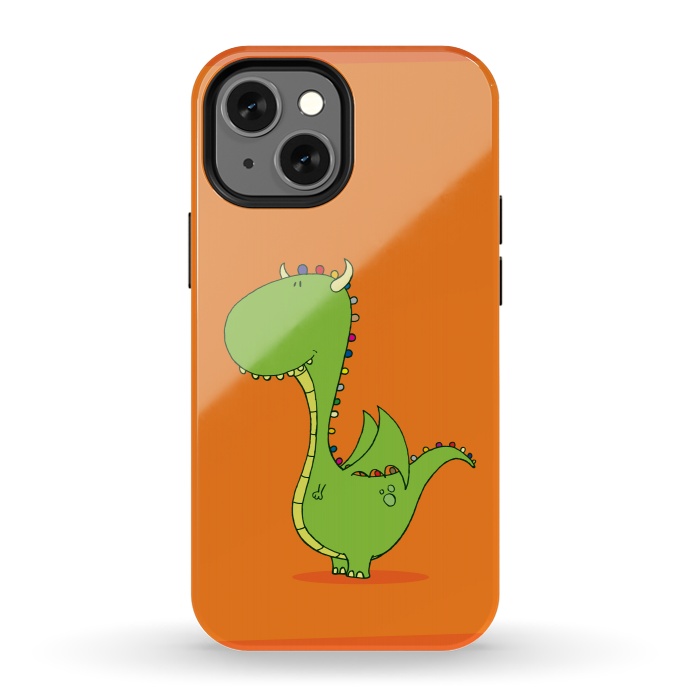 iPhone 13 mini StrongFit MOMMY'S LITTLE DRAGON! by Mangulica