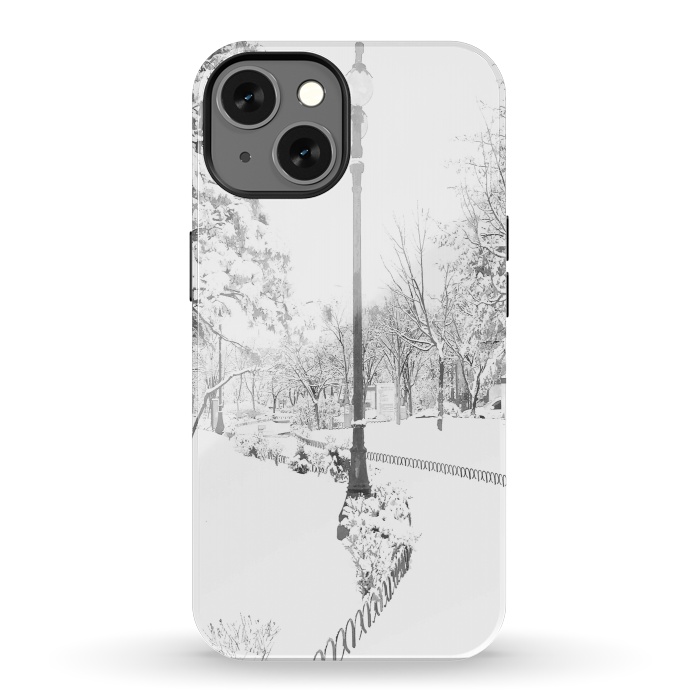 iPhone 13 StrongFit Winter Snow City by Alemi