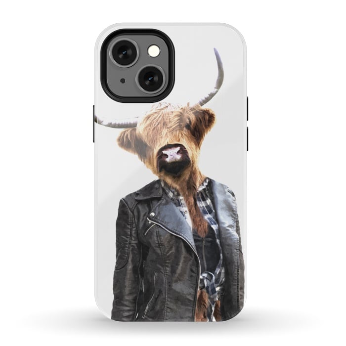 iPhone 13 mini StrongFit Cow Girl by Alemi