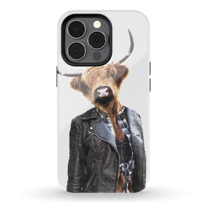 iPhone 13 pro StrongFit Cow Girl by Alemi