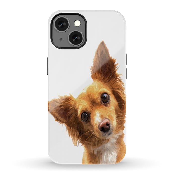 iPhone 13 StrongFit Curios Dog Portrait by Alemi