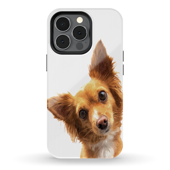 iPhone 13 pro StrongFit Curios Dog Portrait by Alemi