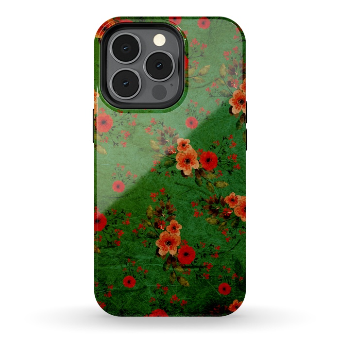 iPhone 13 pro StrongFit Vintage Flowers by Rossy Villarreal